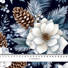 WINTER FLOWERS WZ.6 - rychleschnoucí tkanina