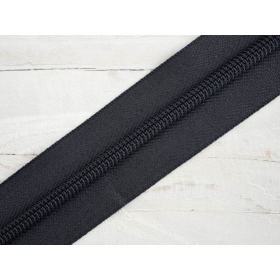 Stuha pro spirální zip 5mm grafit- 301