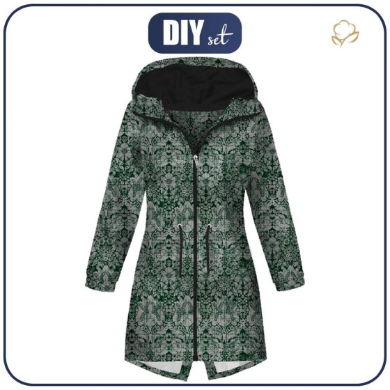 DÁMSKÁ BUNDA PARKA (ANNA) - KOUZELNÝ DAMASCO vz. 1 (KOUZELNÁ ŠKOLA) / modrá - softshell