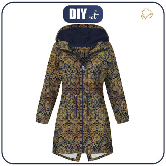 DÁMSKÁ BUNDA PARKA (ANNA) - KOUZELNÝ DAMASCO vz. 1 (KOUZELNÁ ŠKOLA) / zlatá - softshell
