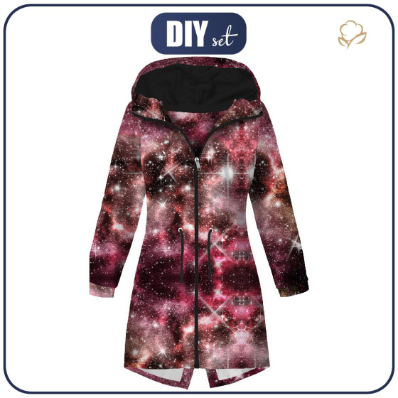 DÁMSKÁ BUNDA PARKA (ANNA) - Akvarelová galaxie Vz. 9 - softshell