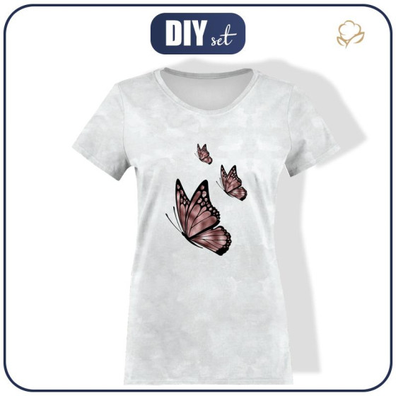 DÁMSKÉ TRIČKO - MOTÝL vz. 3 (BROKÁTOVÍ MOTÝLI) - single jersey
