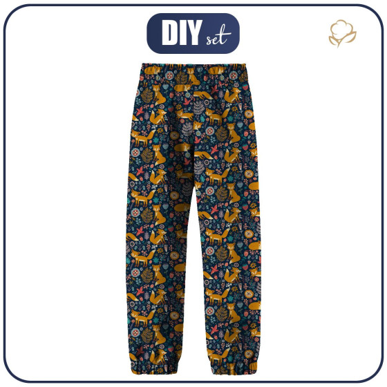 SOFTSHELLOVÉ DĚTSKÉ KALHOTY (YETI) - LIŠKY V LESE