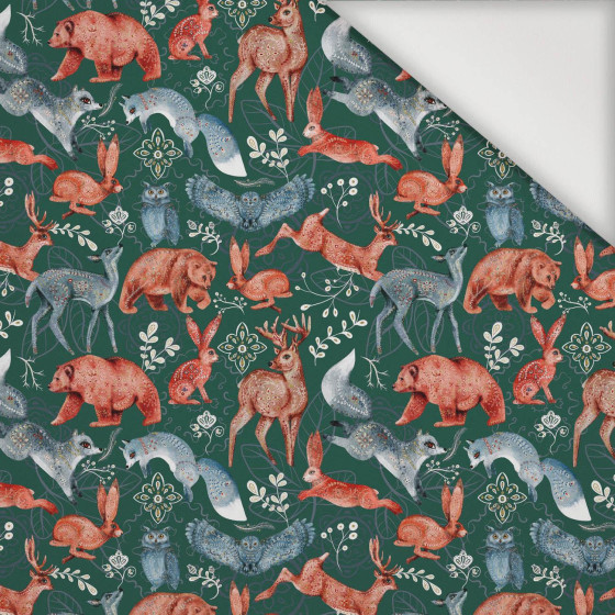 FOLK ZVÍŘATA vz. 1 / lahvově zelený (FOLK LES) - ortalion PUMI