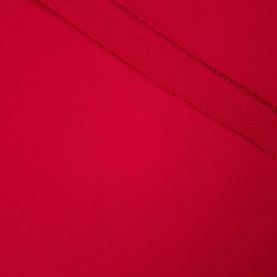 Teplákovina s hrubou smyčkou (P290) - RED WINE (D-211)