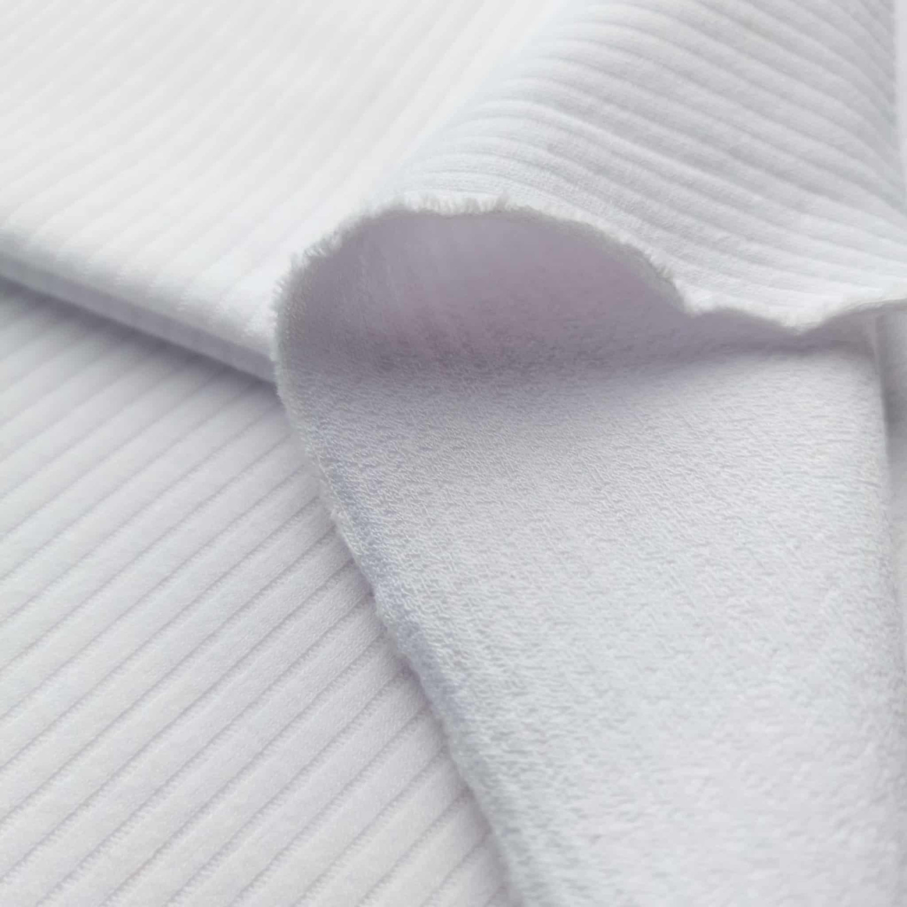 Ribbed Knit HARMONIA 4x2 - WHITE  (D-01)