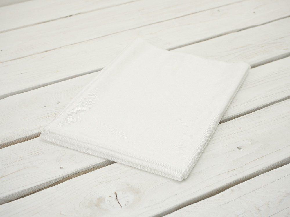 WHITE - lurex knit fabric