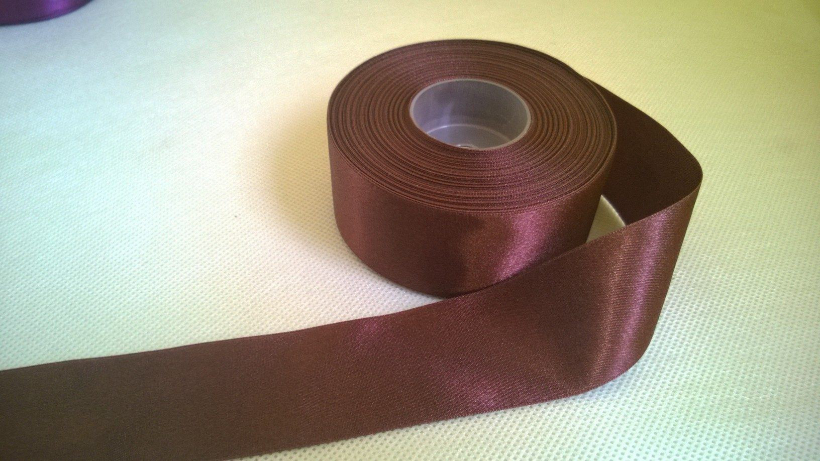 Satin Ribbon, width 38 mm BROWN