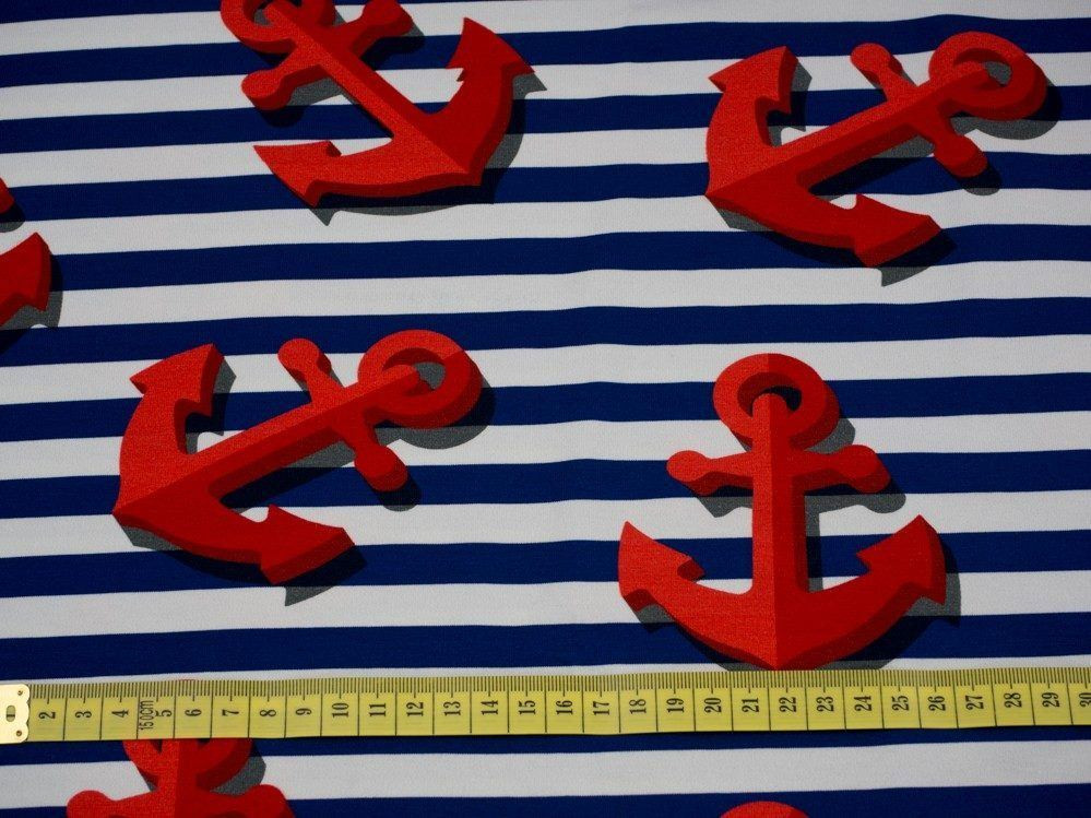 ANCHORS 3D - single jersey with elastane TE210