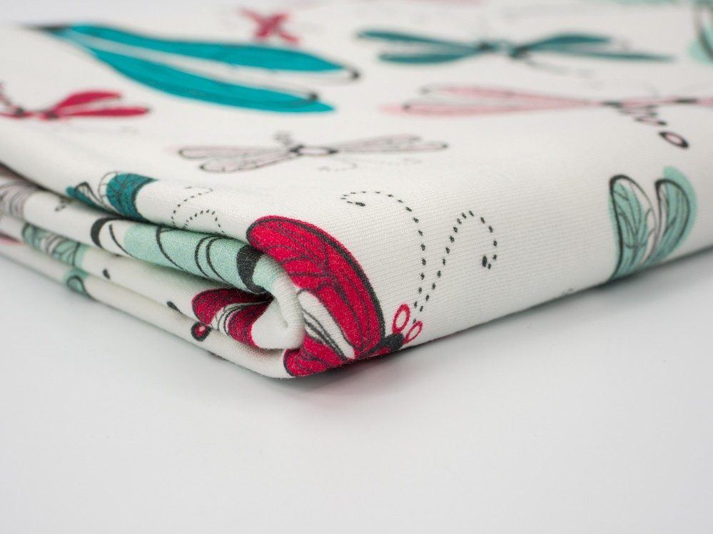 DRAGONFLIES - Viscose jersey WE210