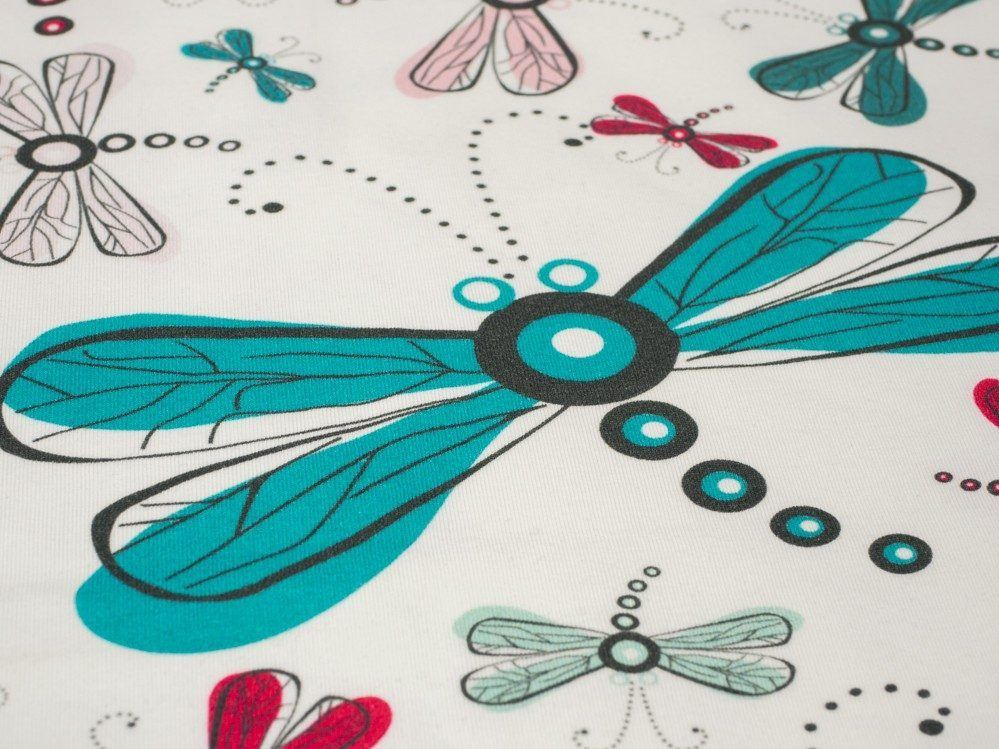 DRAGONFLIES - Viscose jersey WE210