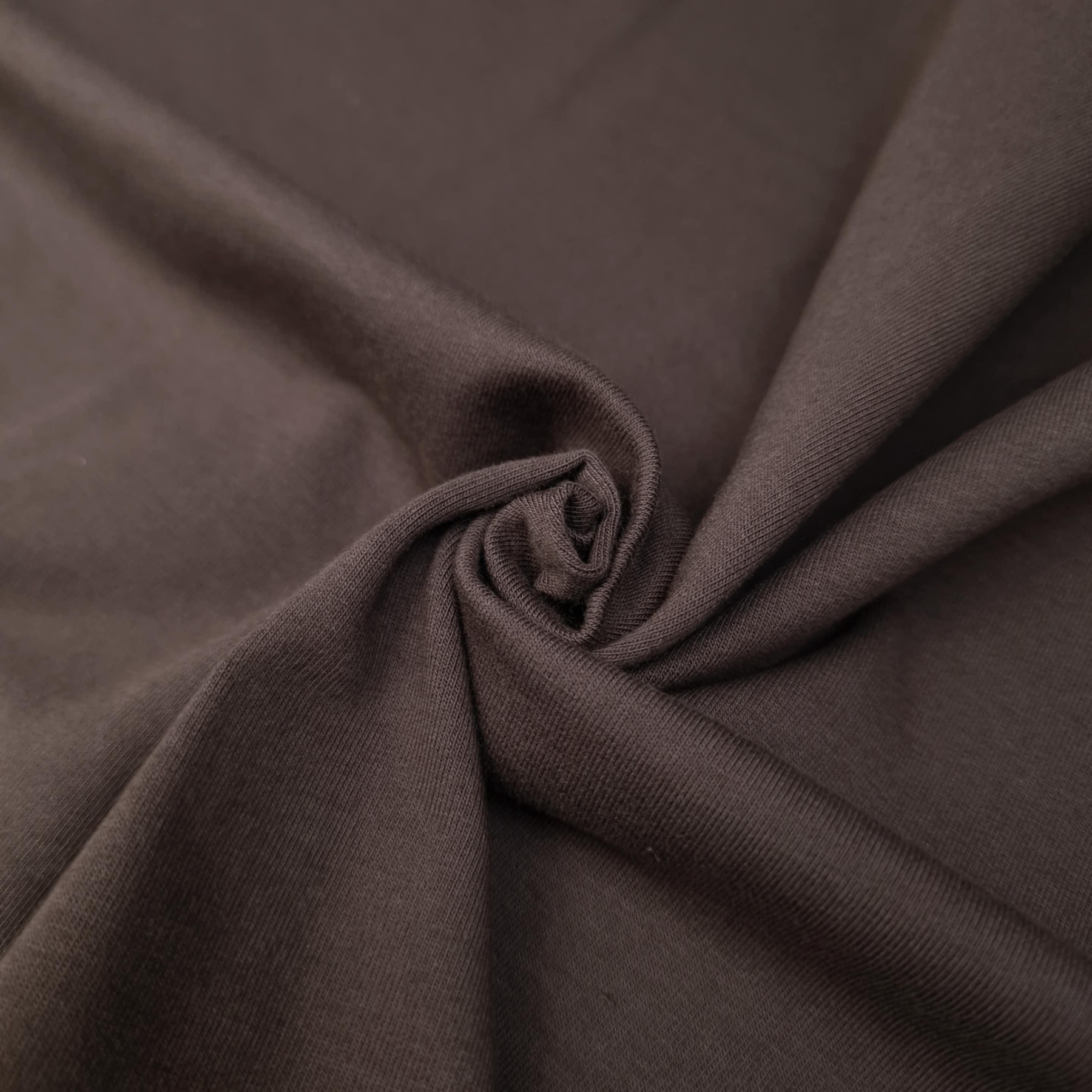 Looped knitwear with elastan - ESPRESSO (D-246)