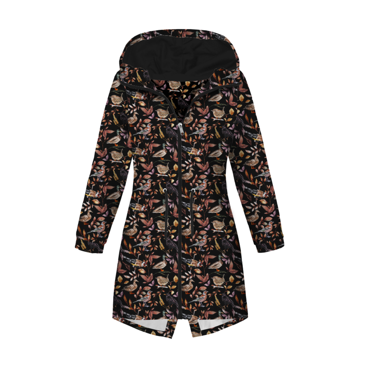 BIRDS PAT. 2 / BLACK (COLORFUL AUTUMN)