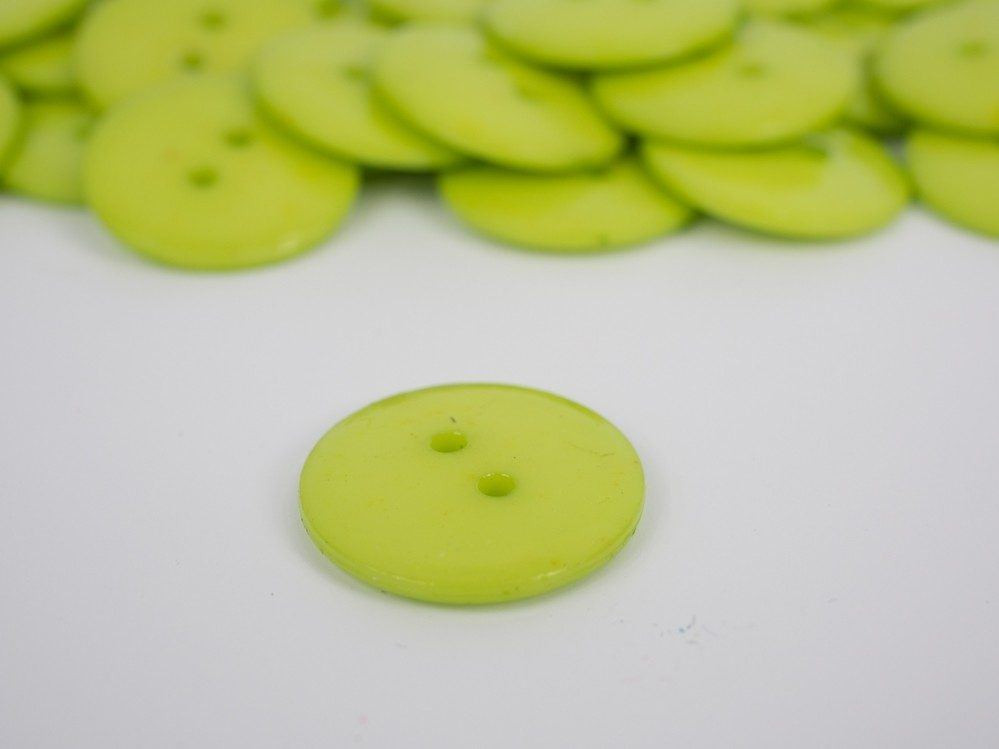 Kids button round 17,5 mm Lime