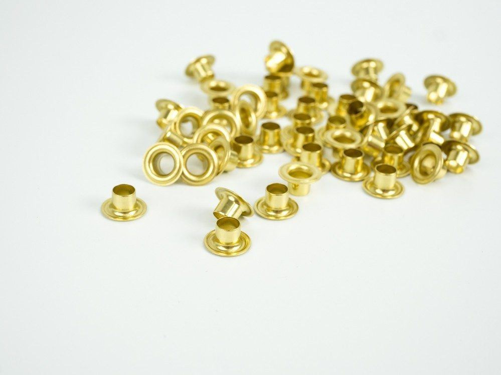 Eyelets + washers 4mm - Gold - PRYM