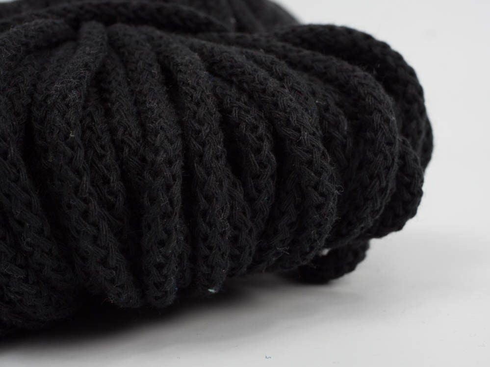 Strings cotton 5mm - BLACK