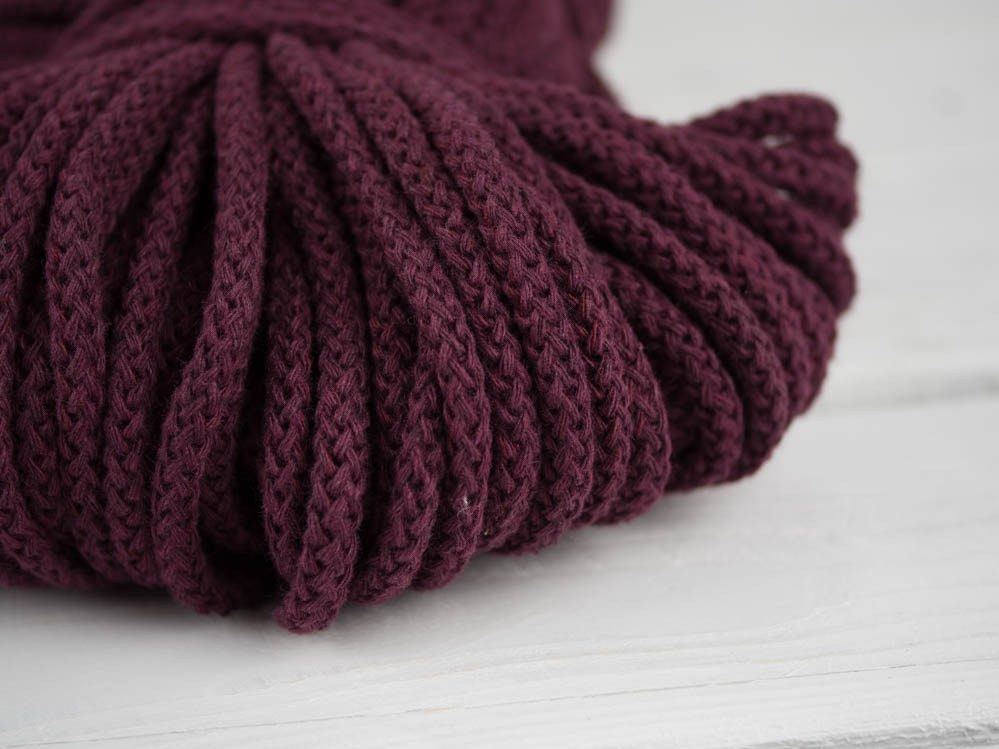 Strings cotton 5mm -  BURGUNDY