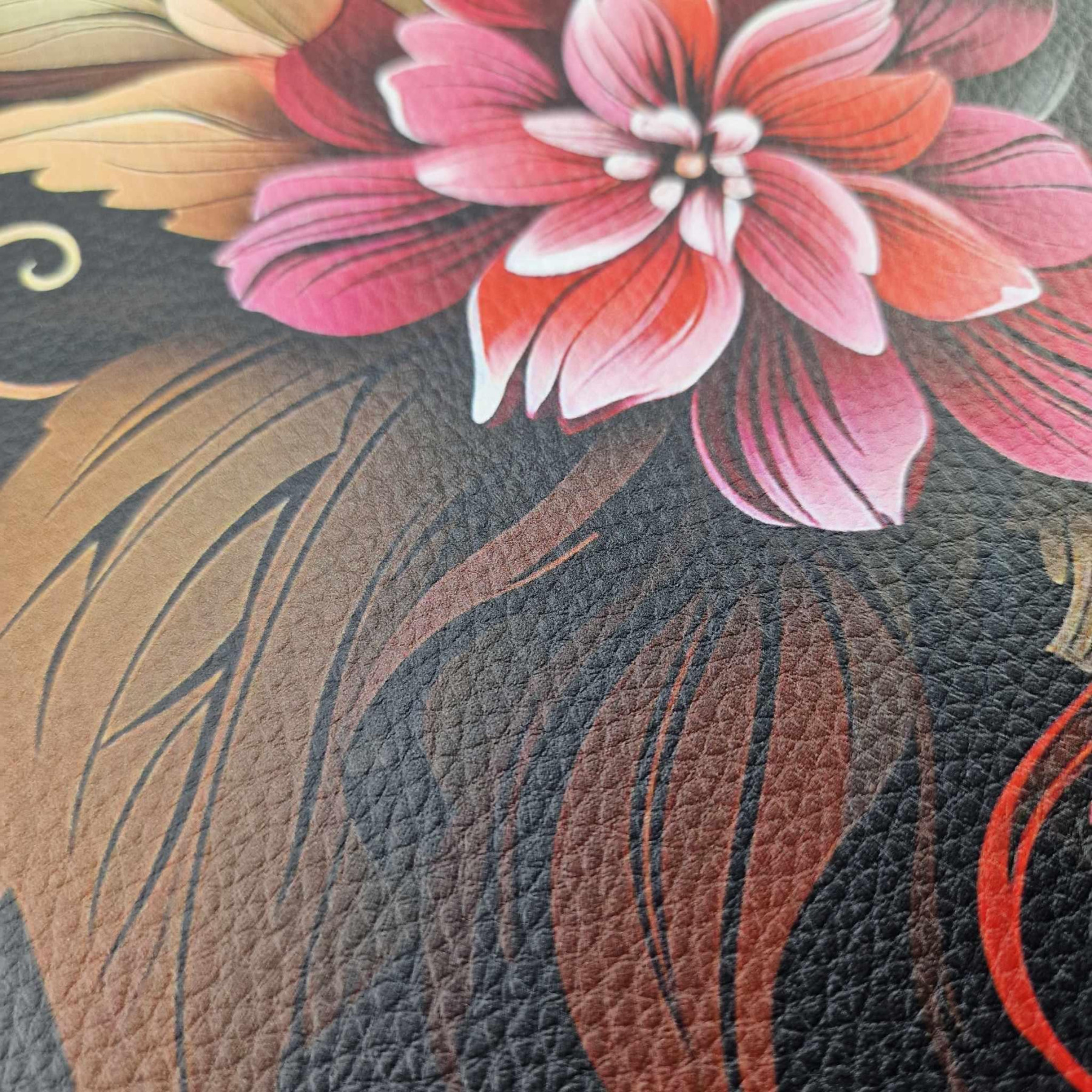 BOUQUET OF FLOWERS WZ.3 (46 cm x 50 cm) - thick pressed leatherette