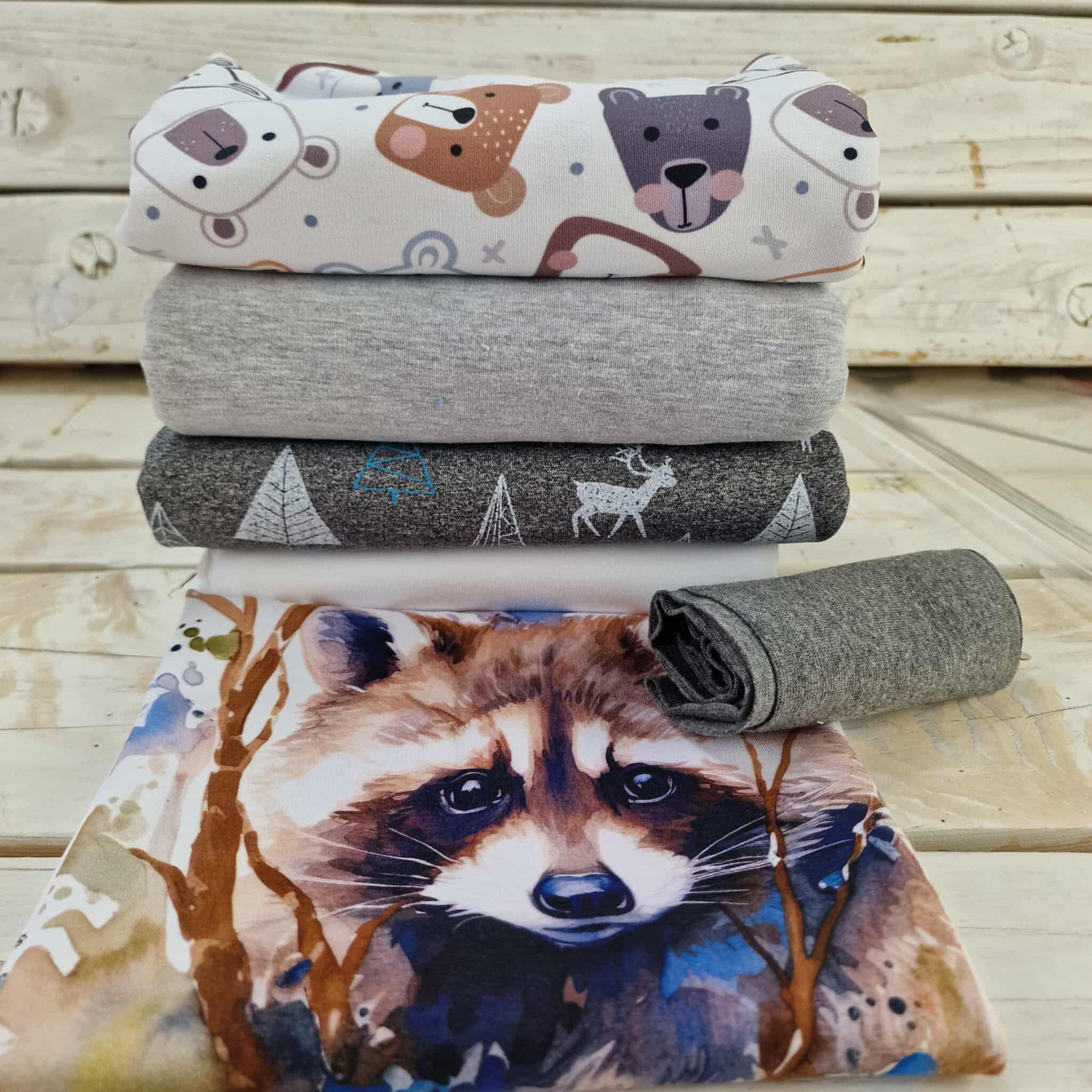 Fabric bundle PAT. 6 - looped knit fabric