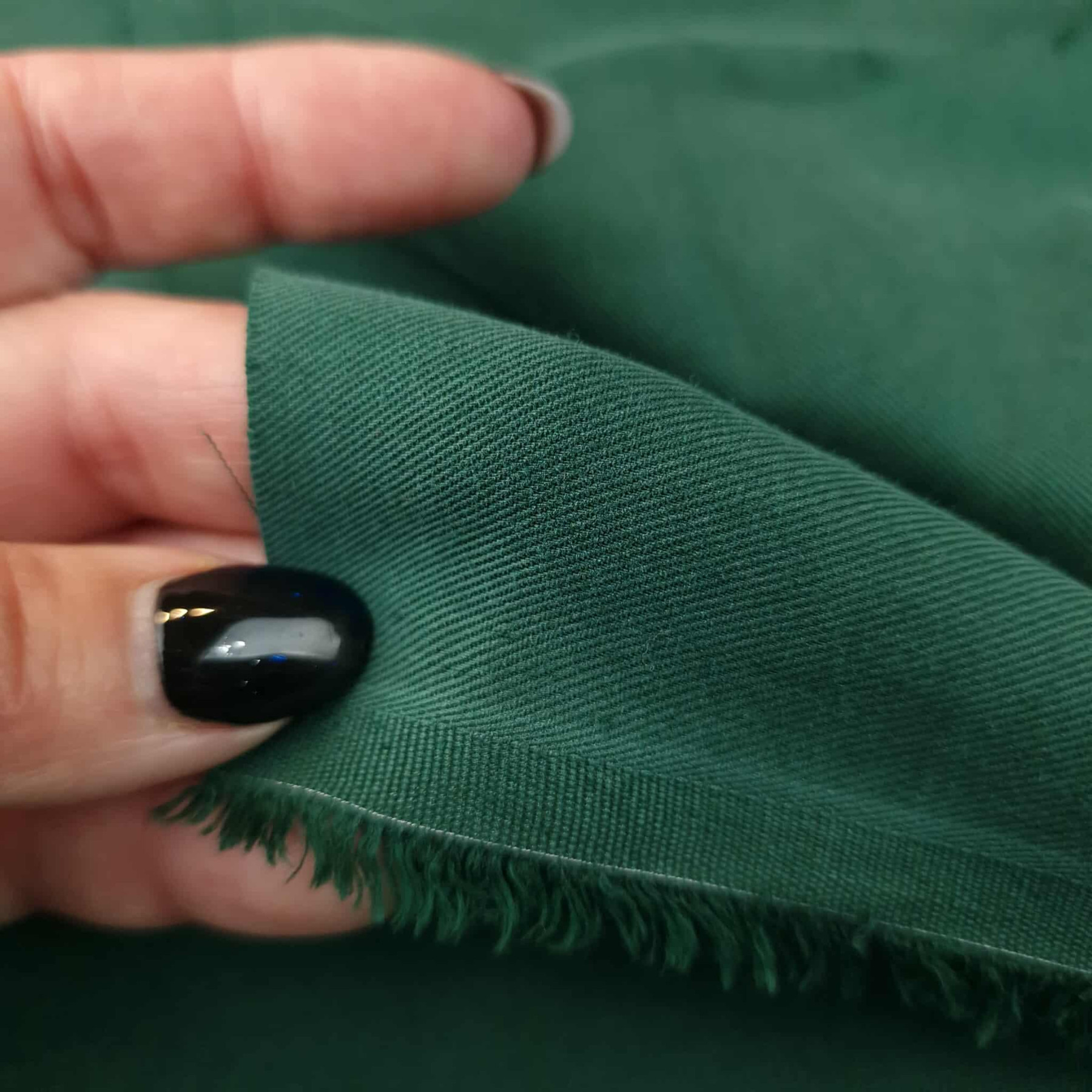 bottle green - Tencel woven fabric