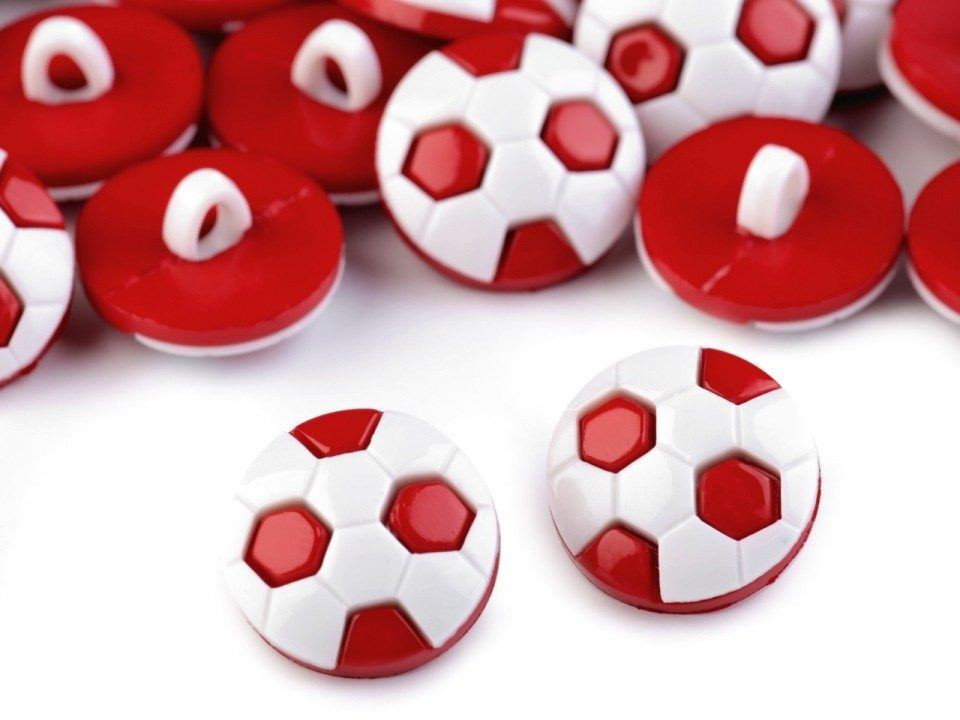 Kids button Ball red