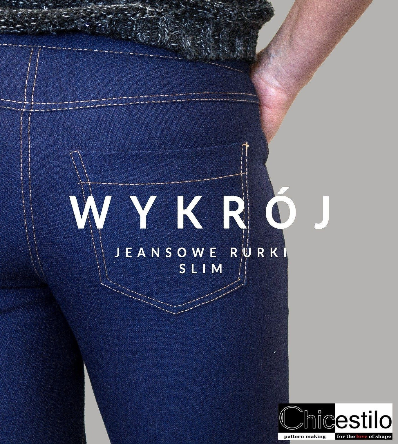 Sewing pattern for women jeans