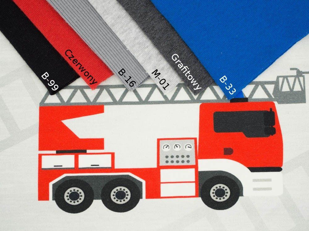 FIRE TRUCK / ladder - panel single jersey TE210