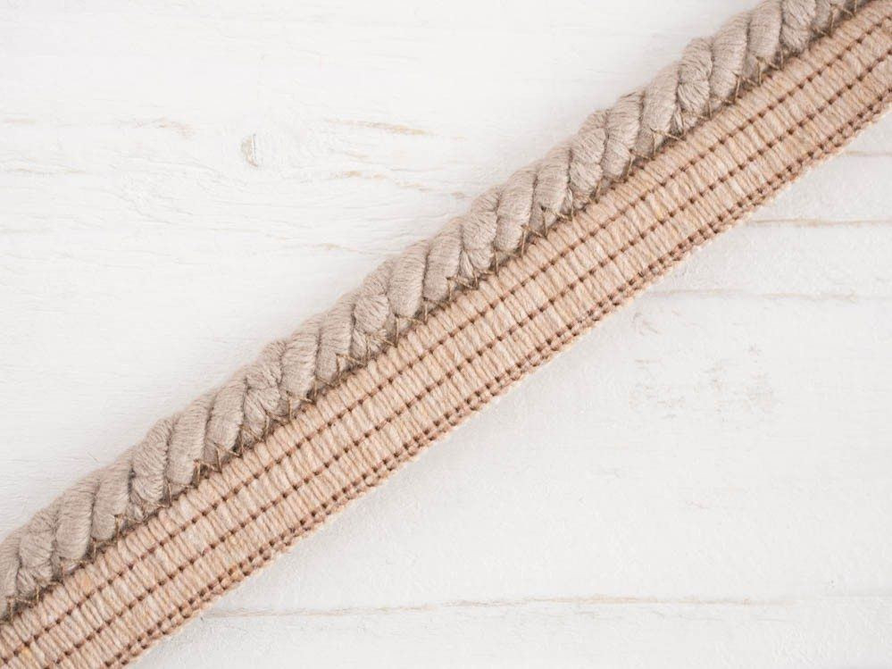 decorative cotton flanged cord -  coffee with milk