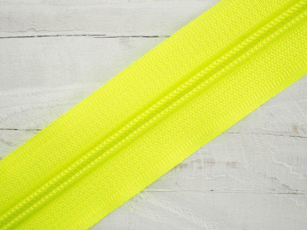 Zipper tape 5mm neon yellow - 1003