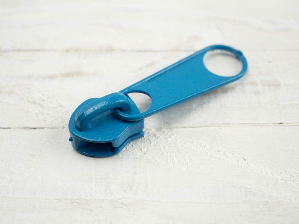 Slider for zipper tape 5mm  - turquoise 549