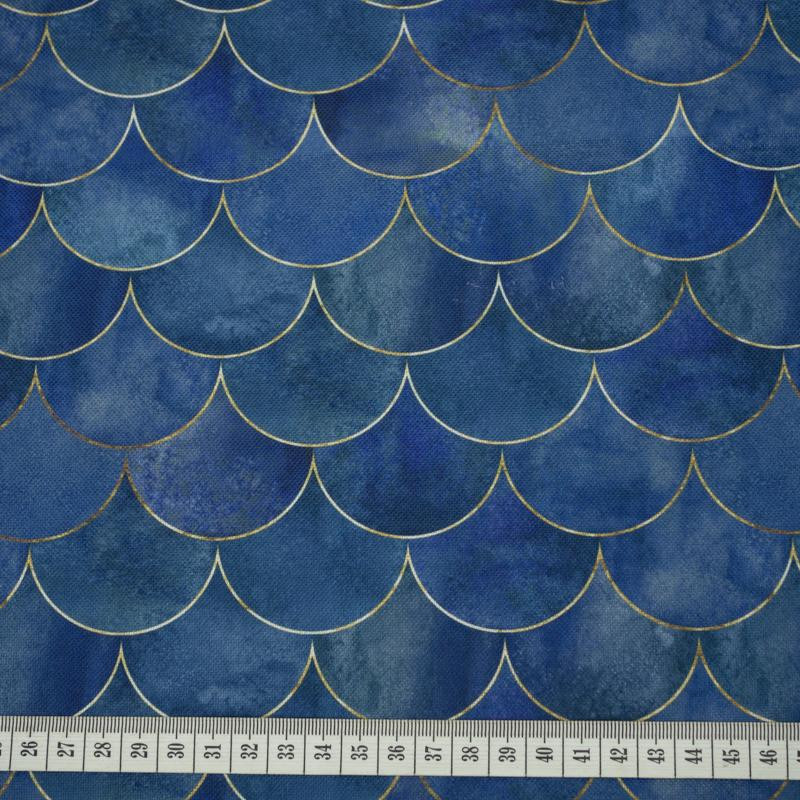 FISH SCALES - Waterproof woven fabric - Printed patterns fabrics -  Dresówka.pl