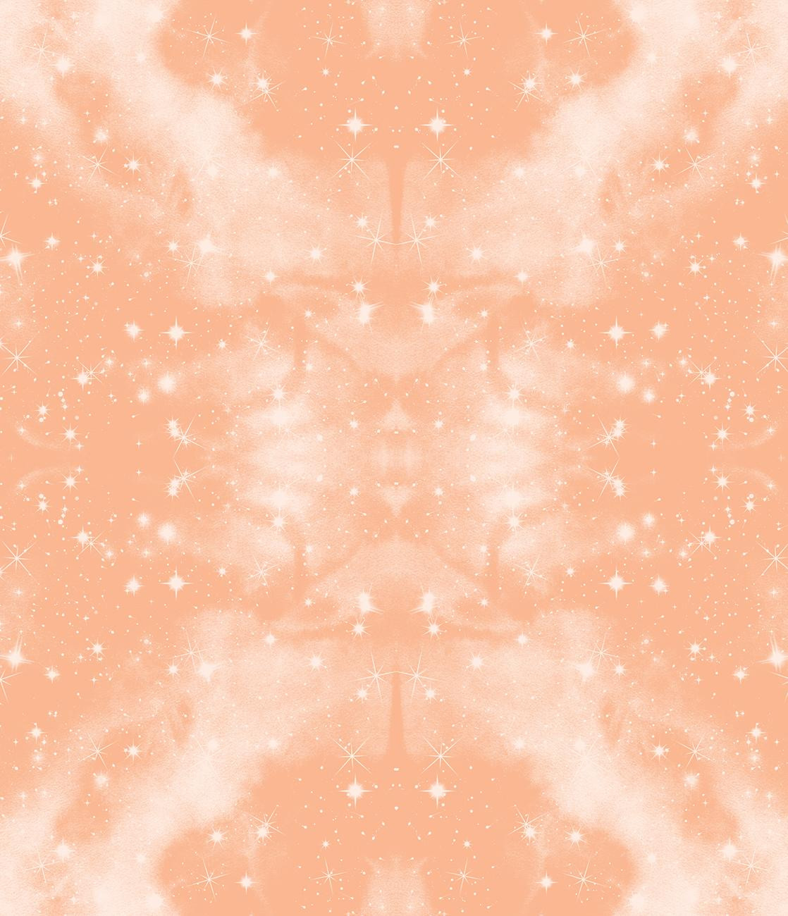 75cm GALAXY / peach fuzz - Viscose jersey