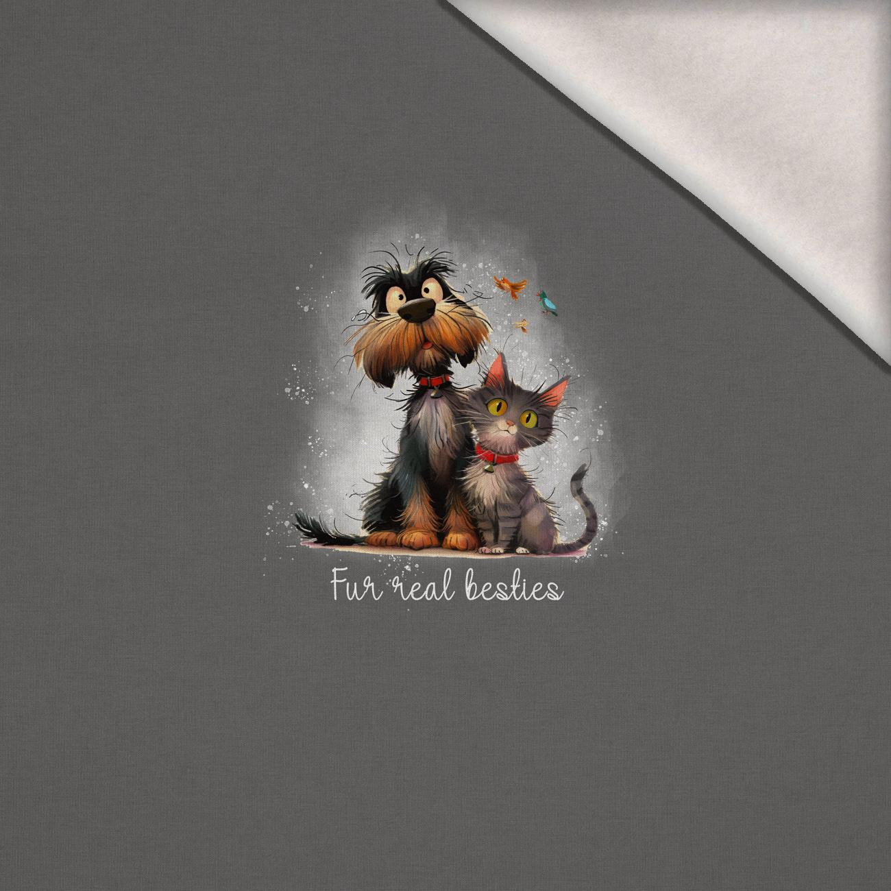ANIMALS CUTE wz.14 - panel (60cm x 50cm) brushed knitwear with elastane ITY