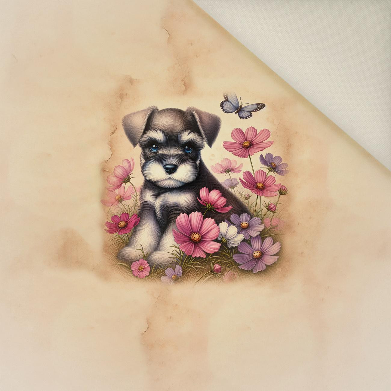 ANIMALS CUTE wz.1  - panel (60cm x 50cm) Upholstery velour