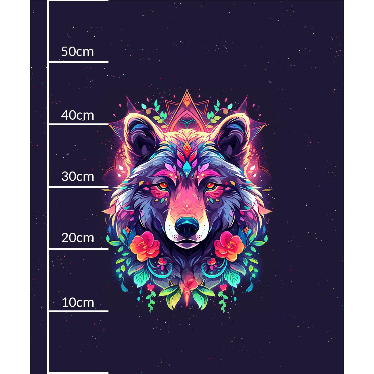 ANIMALS MANDALA wz.6 (bear) - panel (60cm x 50cm) 
