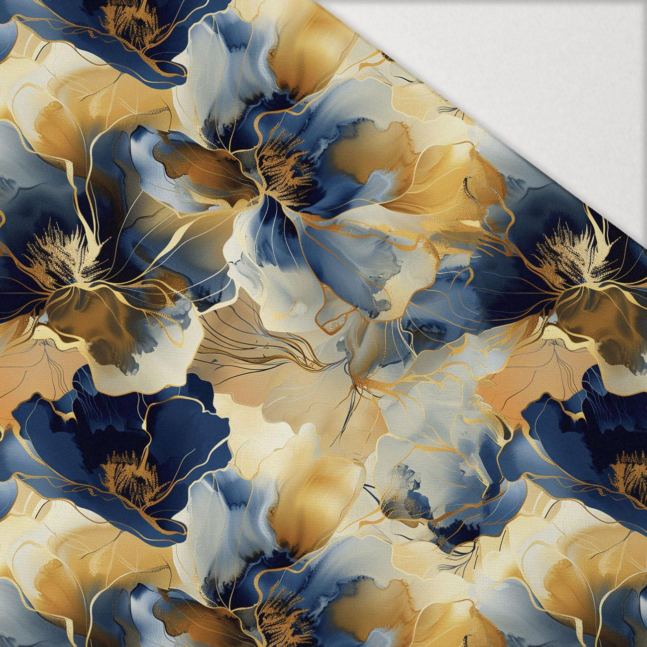 AUTUMN FLOWERS WZ.11 - Hydrophobic brushed knit