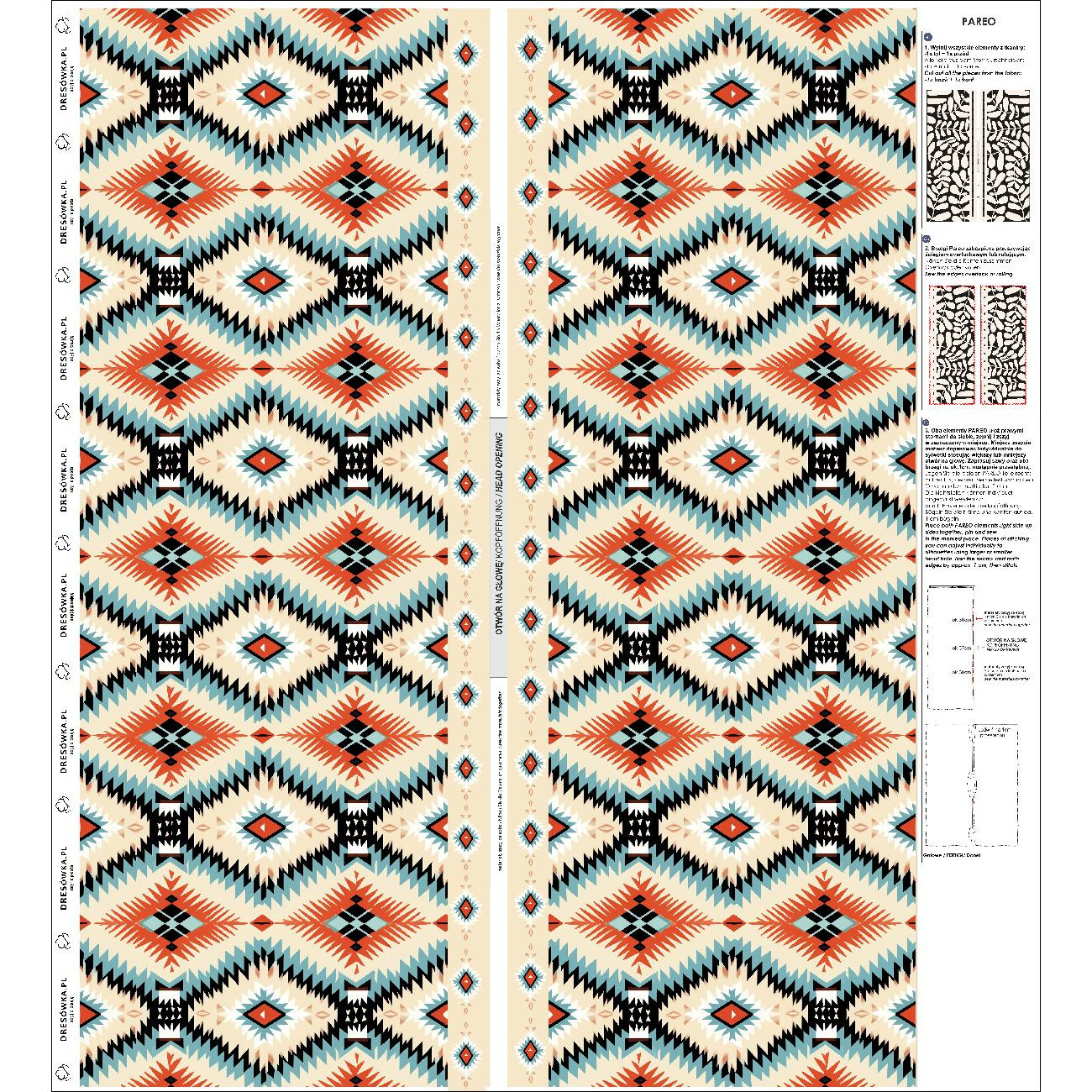 PAREO - AZTEC WESTERN PAT. 1 - sewing set