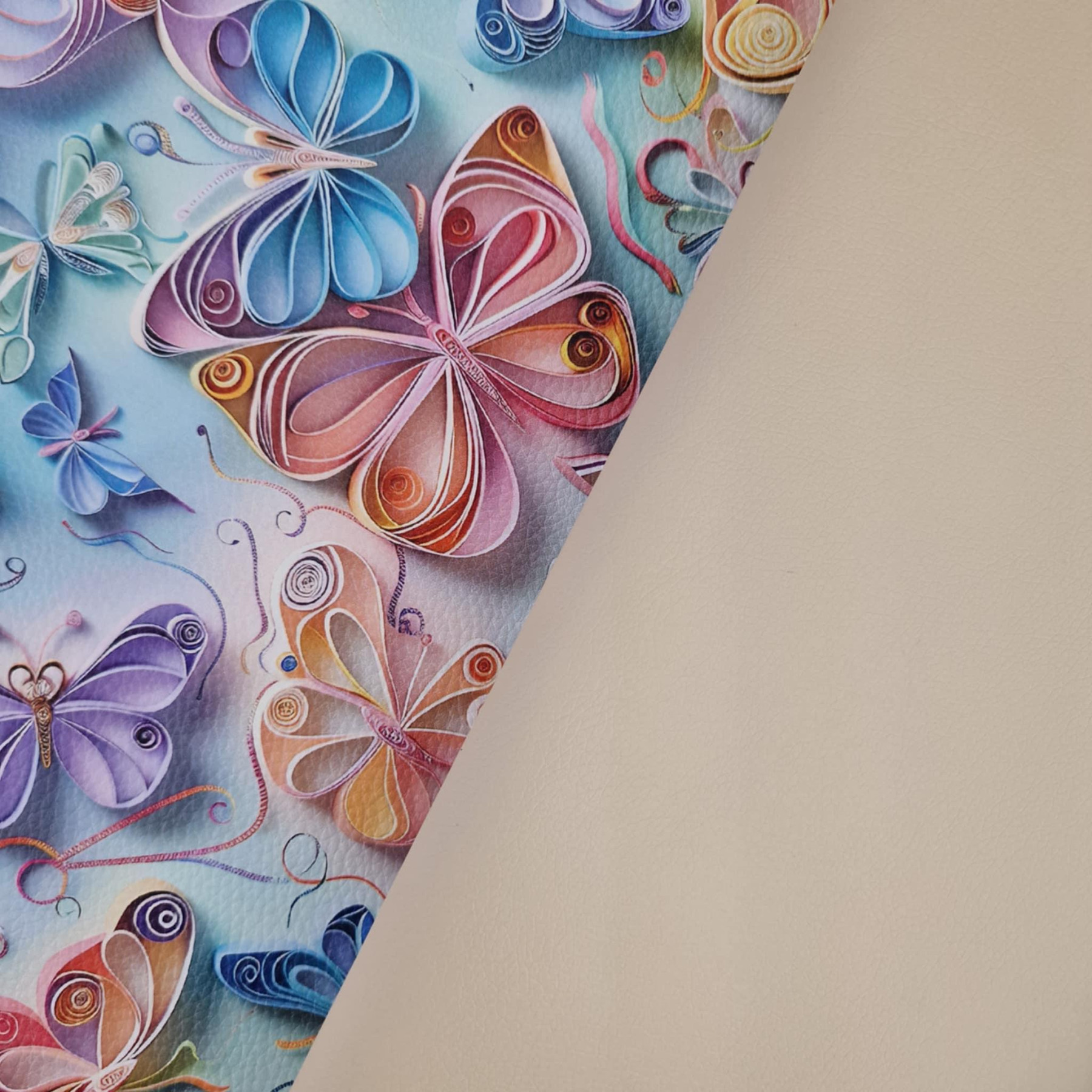 BEIGE (46 cm x 50 cm) - matte leatherette