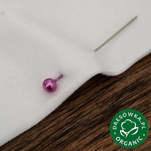 BIG DROPS (violet) / white - single jersey with elastane 