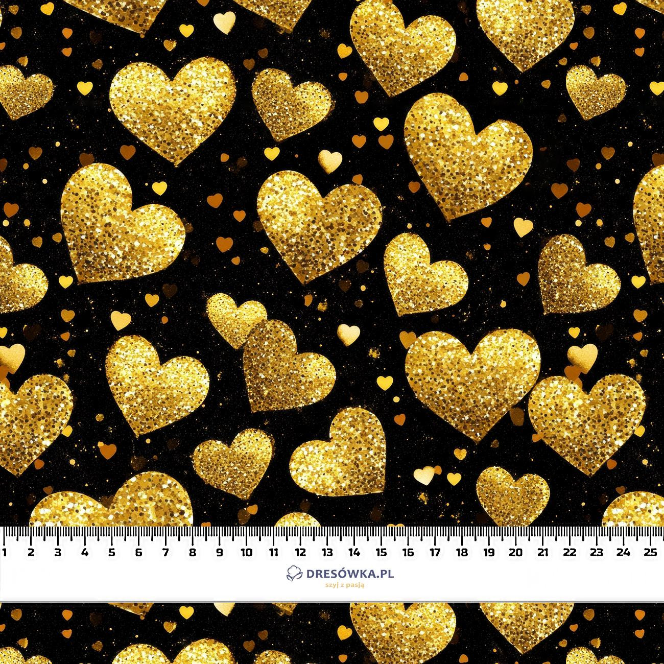 BLACK & GOLD GLAMOUR wz. 5 - Hydrophobic brushed knit