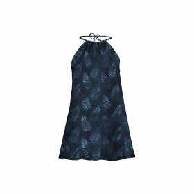 DRESS "DALIA" MINI XXL-XXXL- BLUE LEAVES WZ. 2 - sewing set