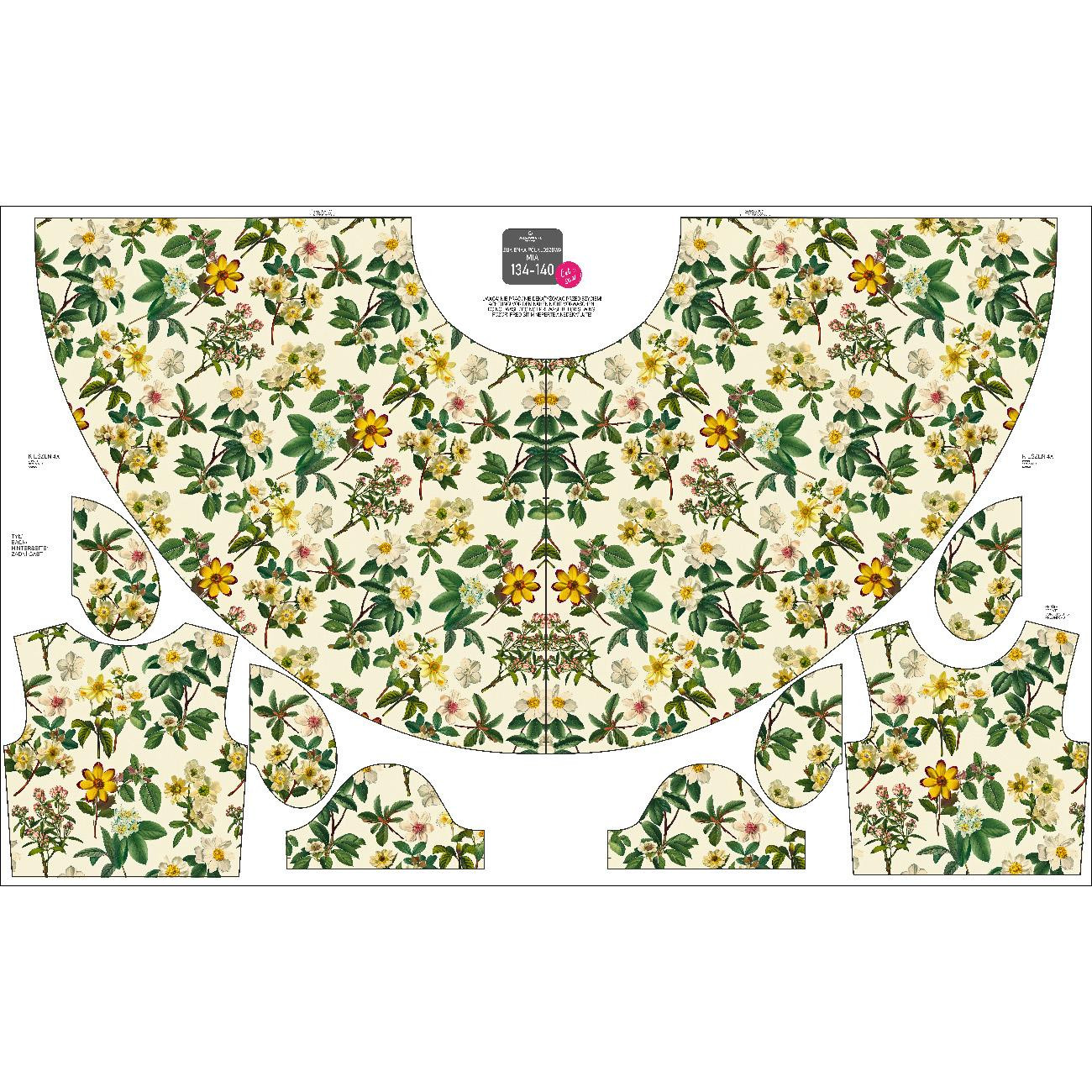 KID'S DRESS "MIA" - BOTANICAL GARDEN WZ.1 - sewing set