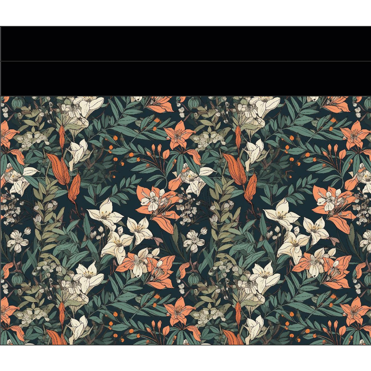 SHOPPER BAG - Botanical garden wz.4 - Waterproof woven fabric - sewing set