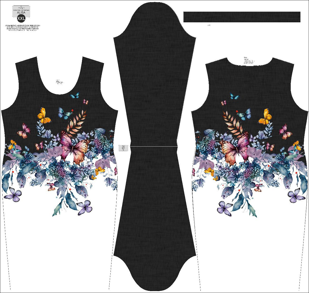 PENCIL DRESS (ALISA) - BUTTERFLY PAT. 2 - sewing set