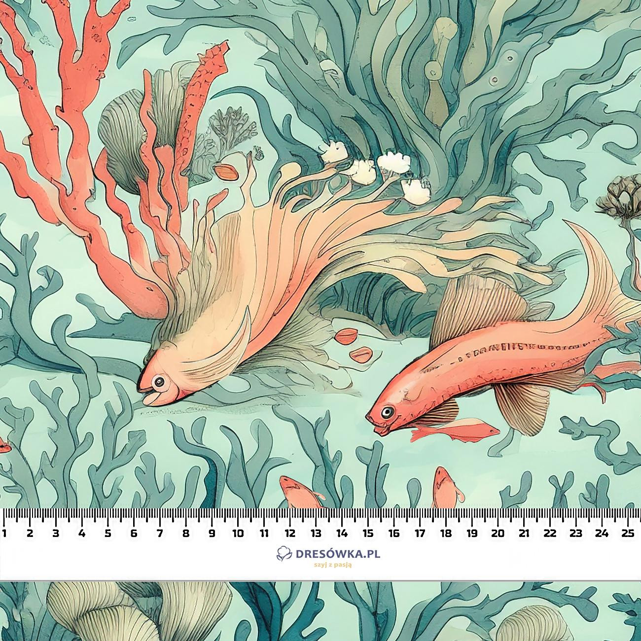 By the Sea Wz. 3 - Woven Fabric for tablecloths