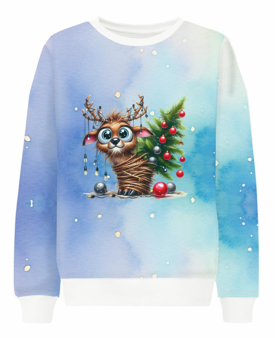 Christmas animal (BACKGROUND) - Cotton woven fabric