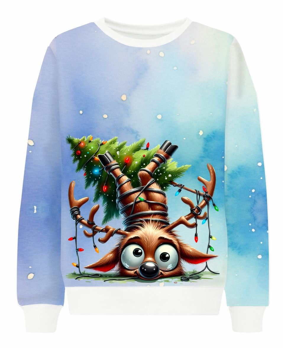 Christmas animal (BACKGROUND) - Cotton woven fabric