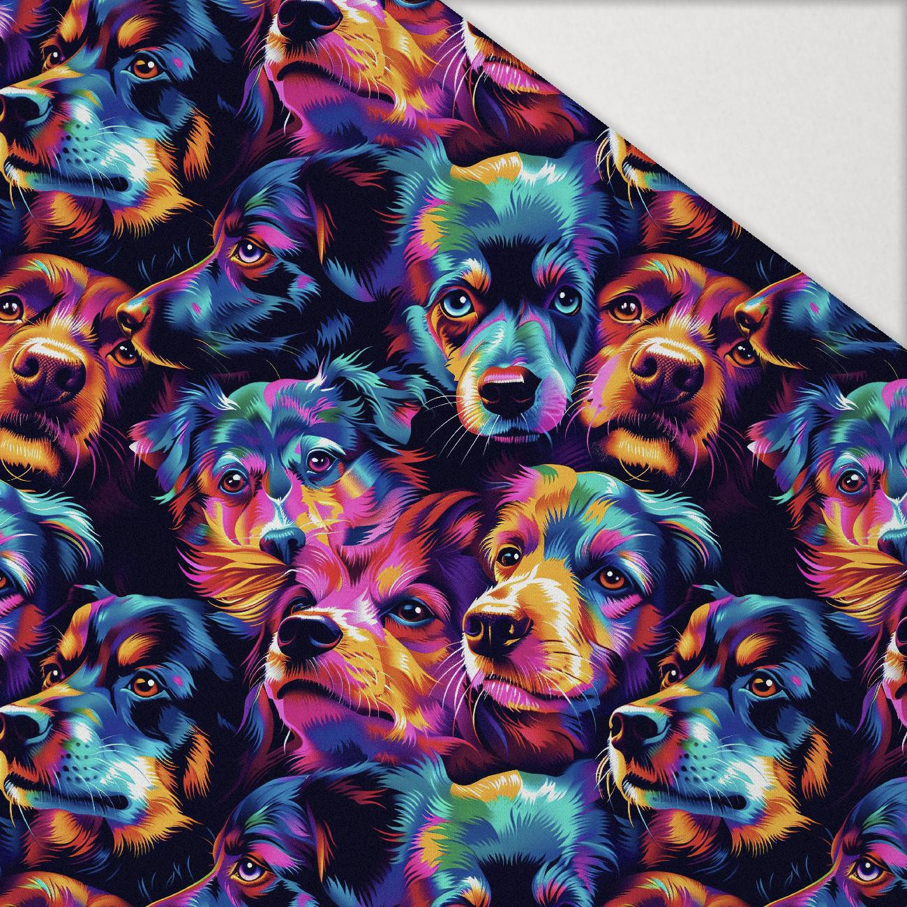 COLORFUL DOGS mini - Hydrophobic brushed knit
