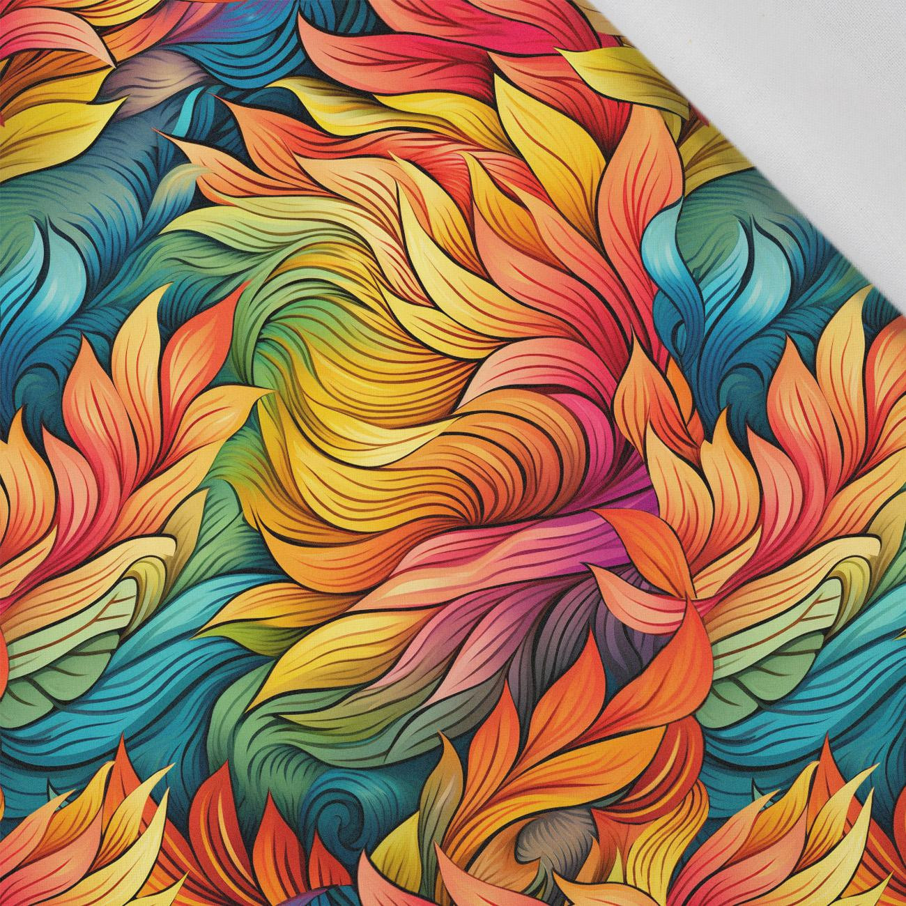 COLORFUL LEAVES pat. 4 - Cotton woven fabric