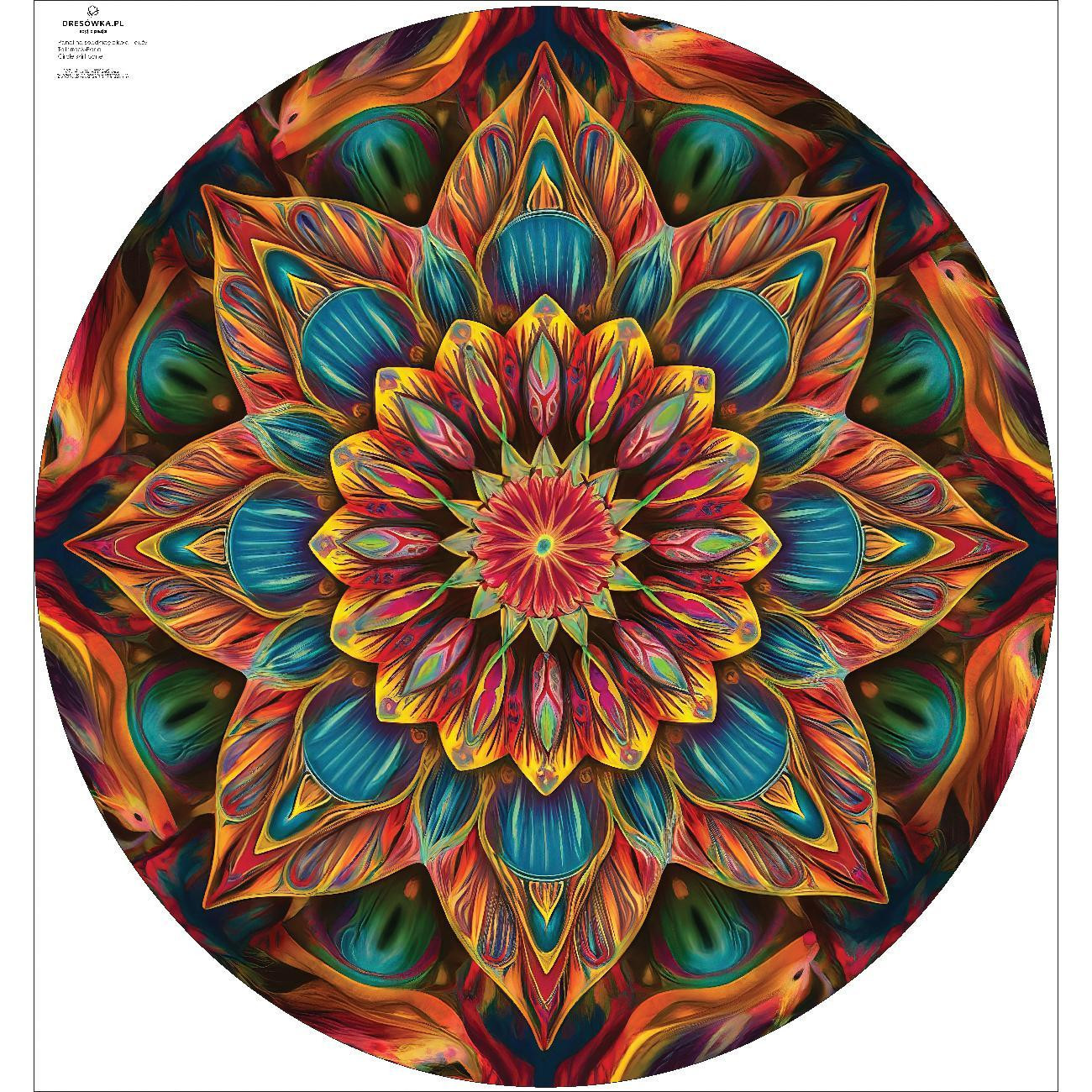 COLORFUL MANDALA PAT. 6 -  big circle skirt panel 